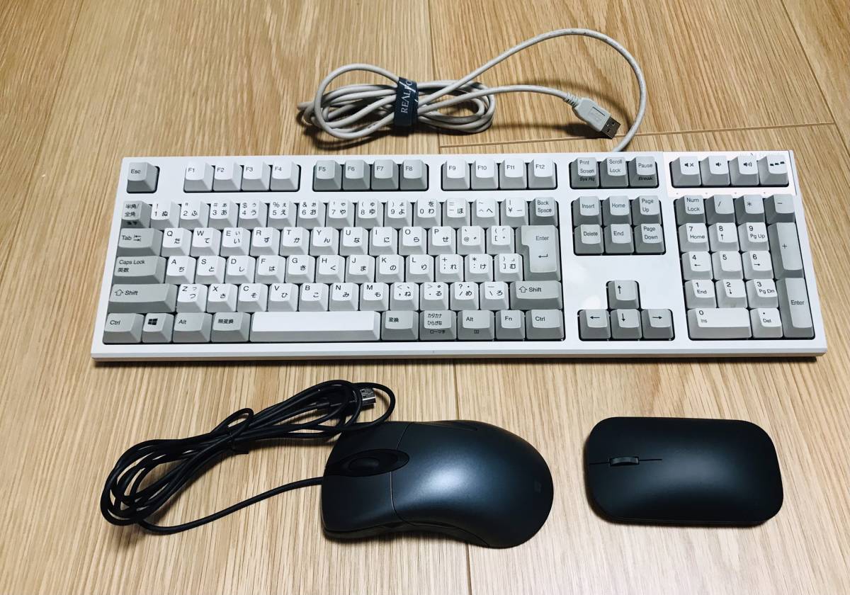 東プレ 有線キーボード REALFORCE SA R2SA-JP3-IV アイボリー マウスのおまけつき(USBキーボード)｜売買された
