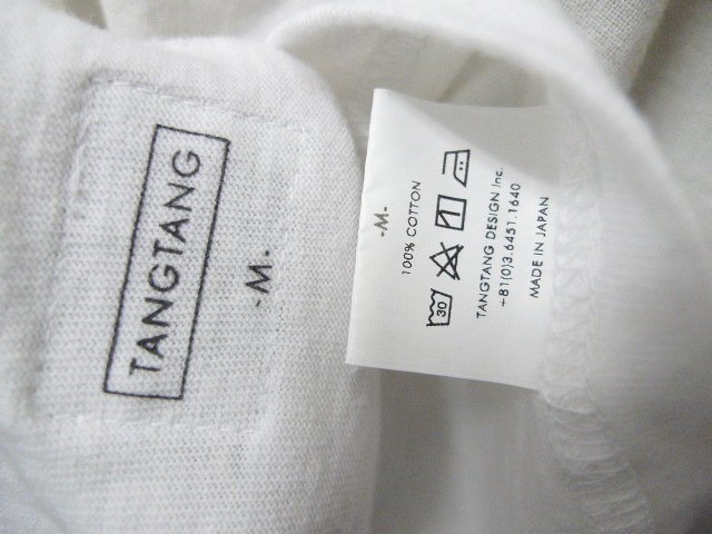 ◆TANG TANG タンタン　メッセージ デザイン Tシャツ 白 サイズM　美品 do wah _画像3