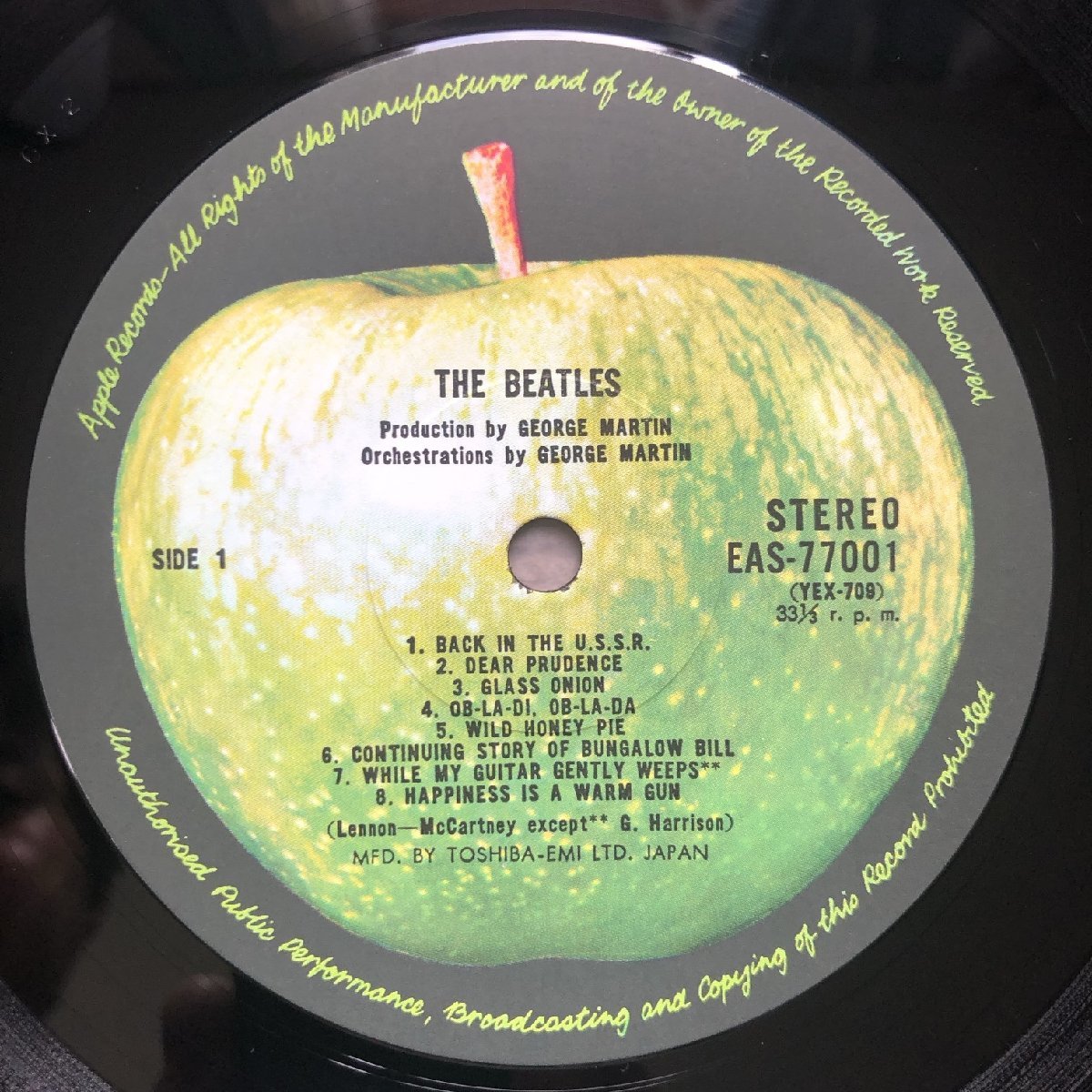 良盤 ビートルズ Beatles 1976年 2枚組LPレコード ホワイトアルバム White Album 国内盤 George Harrison John Lennon Eric Clapton_画像8