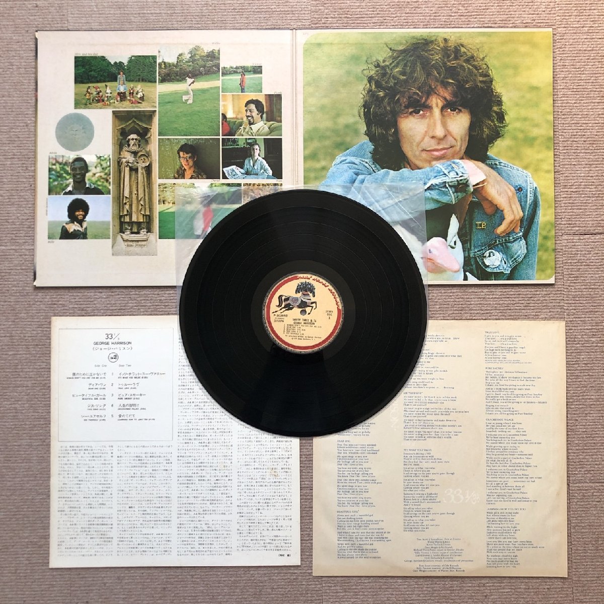 美盤 ジョージ・ハリスン George Harrison 1976年 LPレコード Thirty Three & 1/3 国内盤 David Foster Richard Tee Alvin Taylor_画像5