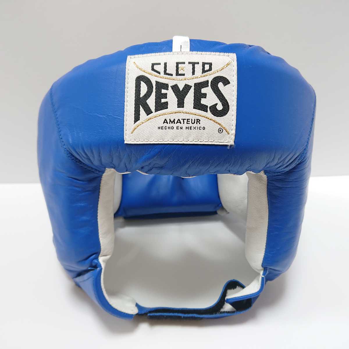 CLETO REYES クレトレイエス レイジェス ヘッドガード ワイドビュータイプ Lサイズ ブルー 本革製 ボクシング ヘッドギア MEXICOメキシコ