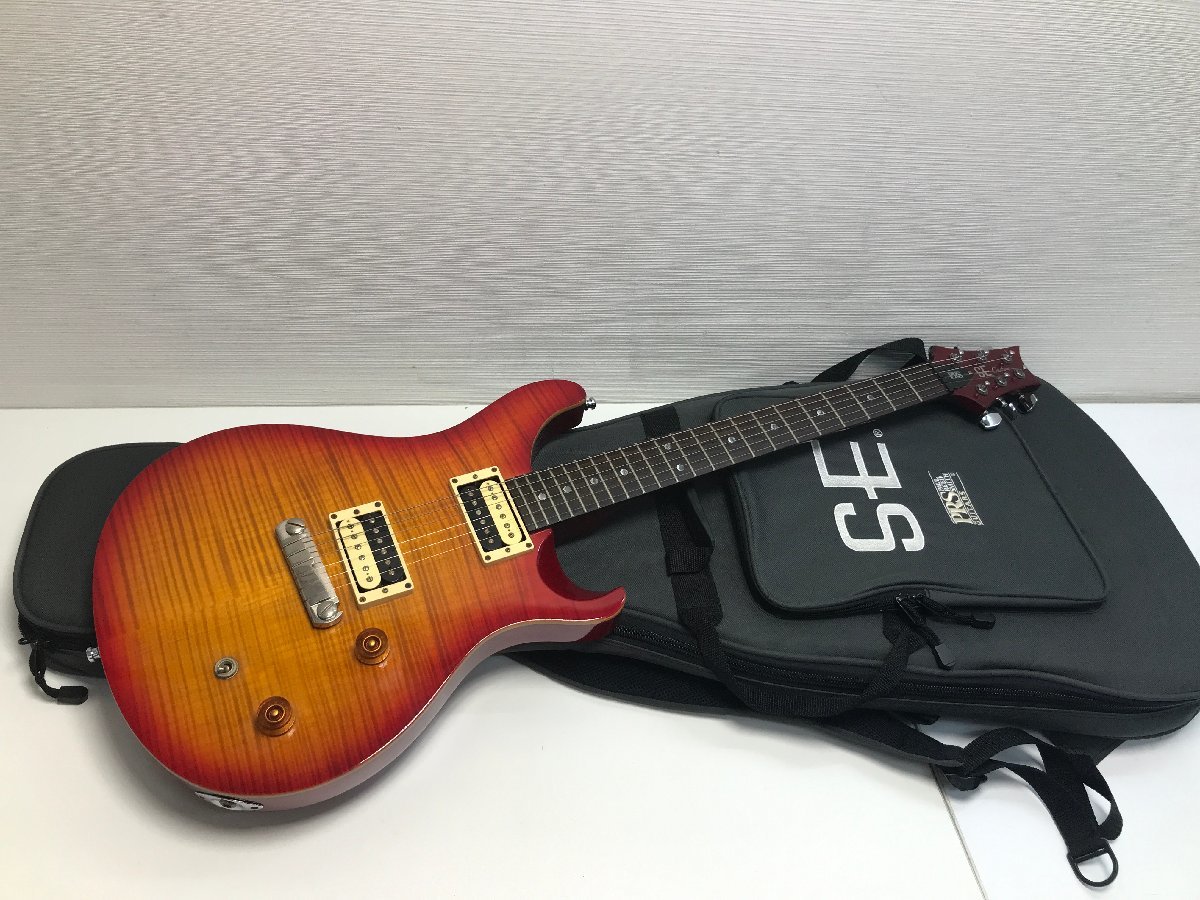 ☆02-3072】□□PRS SE Custom エレキギター ソフトケース付き(8367