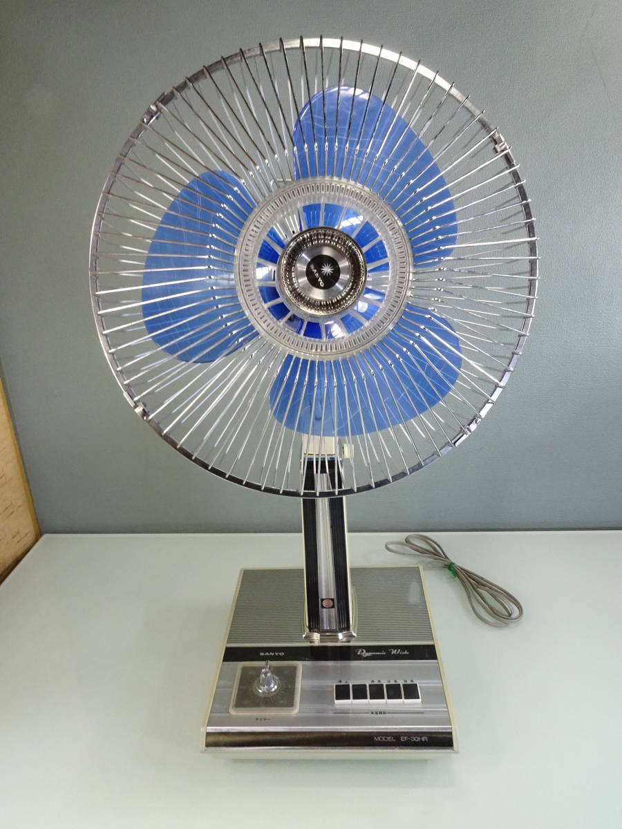 業務用 扇風機 SANYO スタンド扇風機 青 3枚羽根 Yahoo!オークション - SANYO/サンヨー 扇風機 EF-30HR型 青羽根