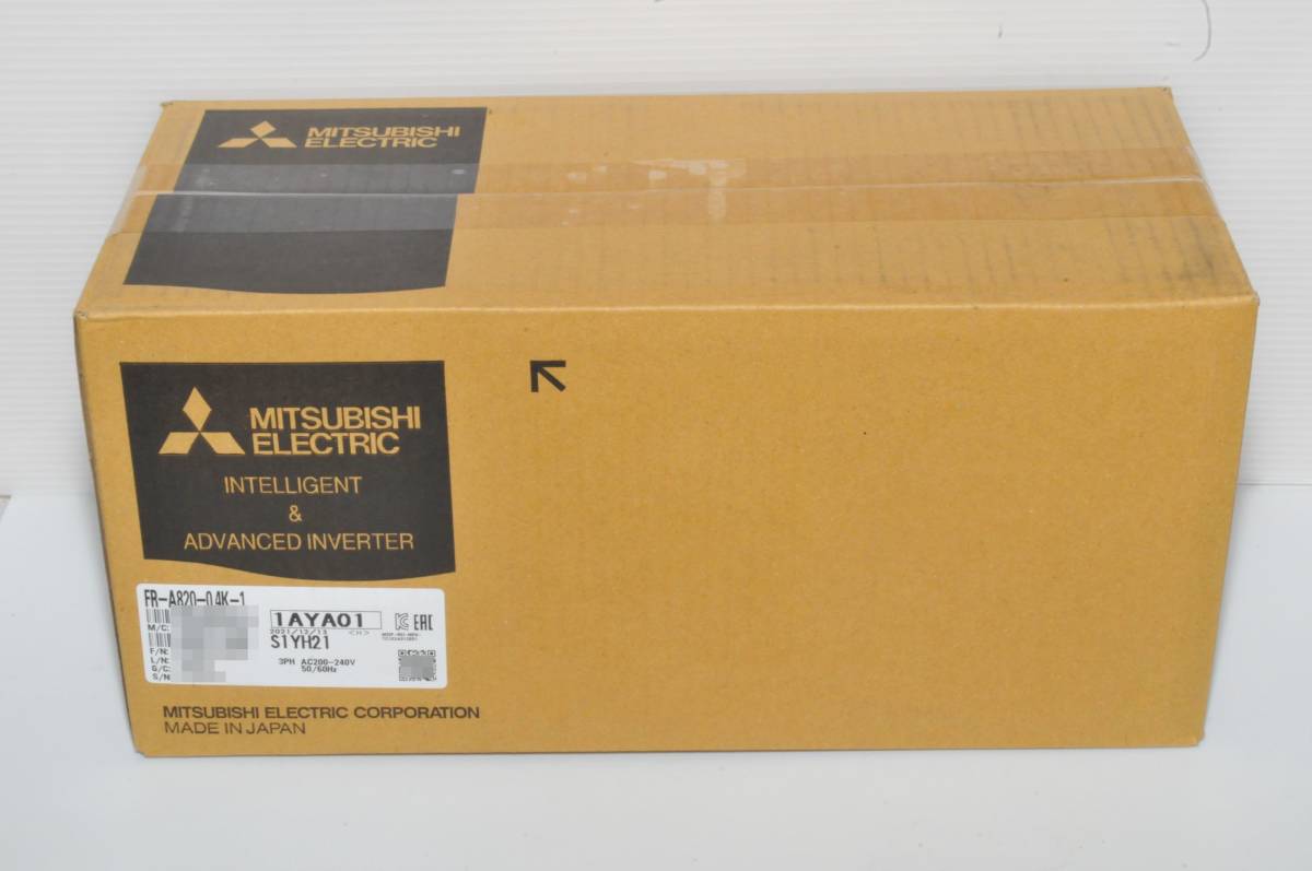 ○2021年12月製造品/未開封・未使用品○三菱電機 FR-A820-0.4K-1 高