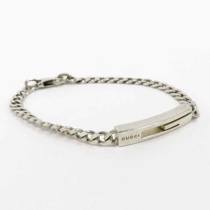 GUCCI チェーンブレスレット Gロゴ Ag925 シルバー 223738 表記サイズ