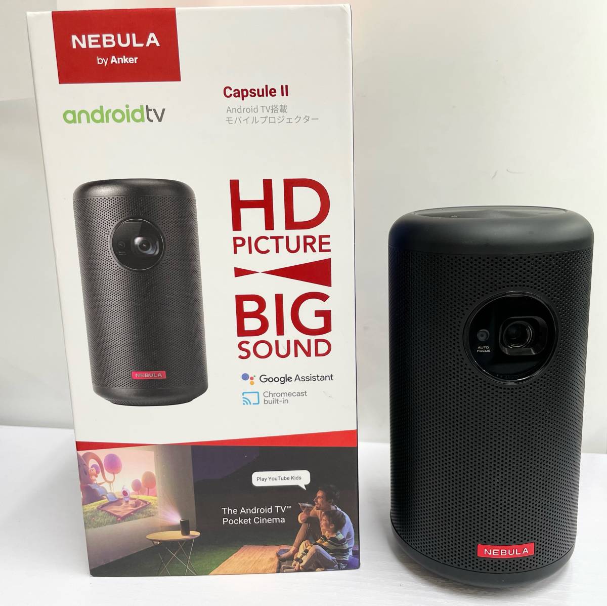 49016】NEBULA by Anker CapsuleⅡ モバイルプロジェクター androidTV