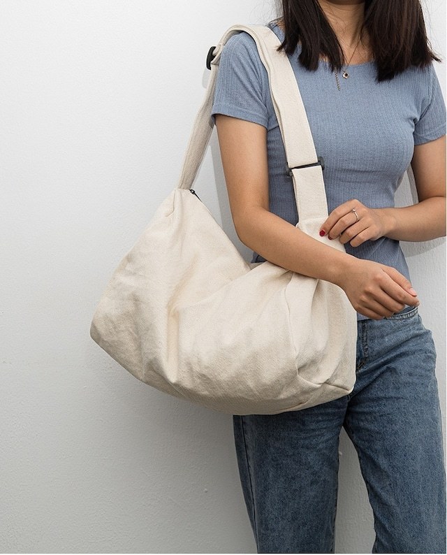  popular shoulder bag canvas high capacity lady's cotton campus back casual shoulder .schu-tento