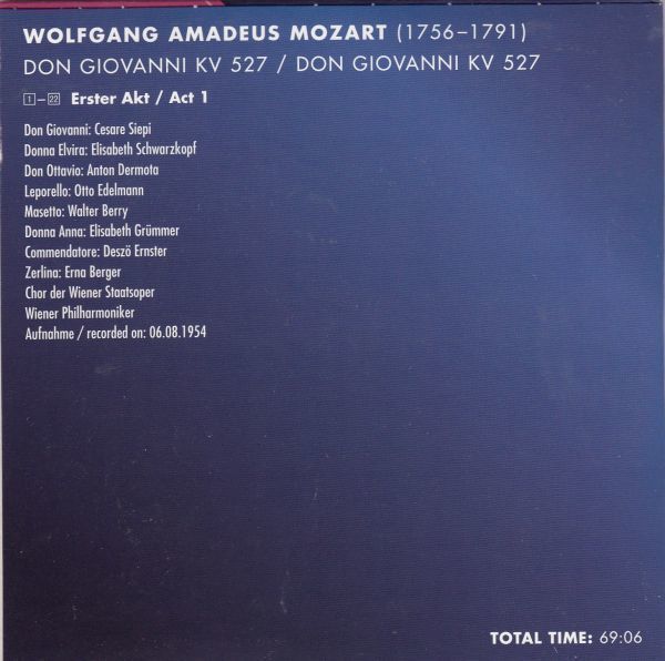 [3CD/Membran]モーツァルト:歌劇「ドン・ジョヴァンニ」/C.シエピ&E.シュヴァルツコプ他&W.フルトヴェングラー&ウィーンPO 1954.8.6_画像2