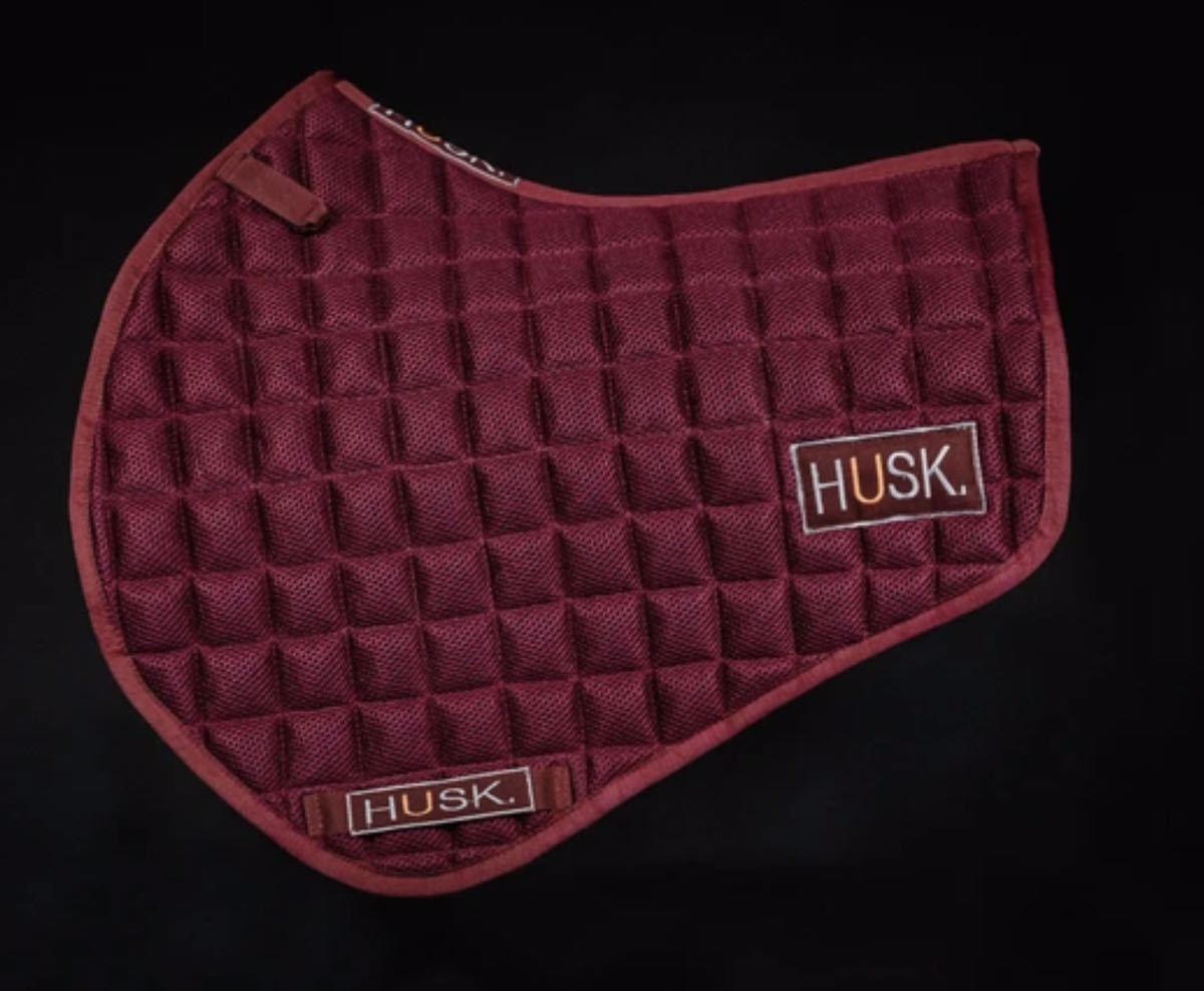 乗馬 イギリス HUSK 障害ゼッケン バーガンディ 新品 ラスト1 その他の