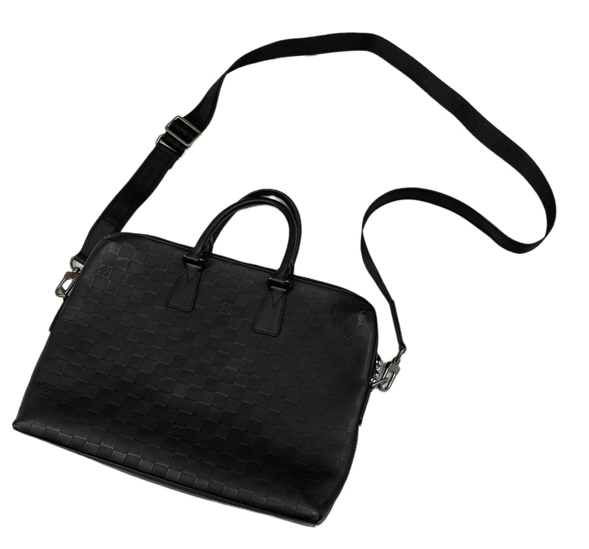 □ LOUIS VUITTON ダミエ アンフィニ PDJ ポルト ドキュマン ジュール