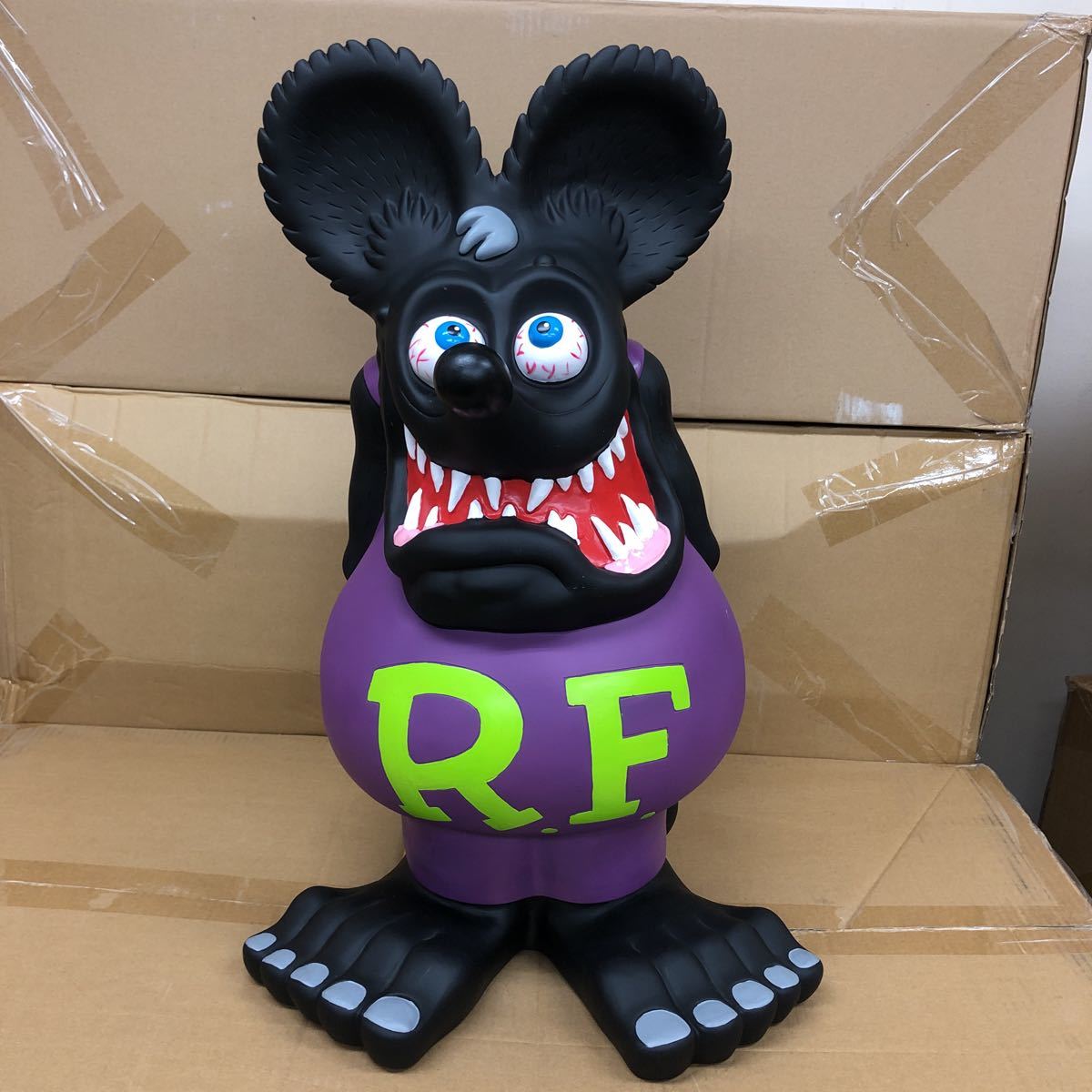 未展示品 ラットフィンク ビック貯金箱 ブラック 約60センチ bprsubang.com