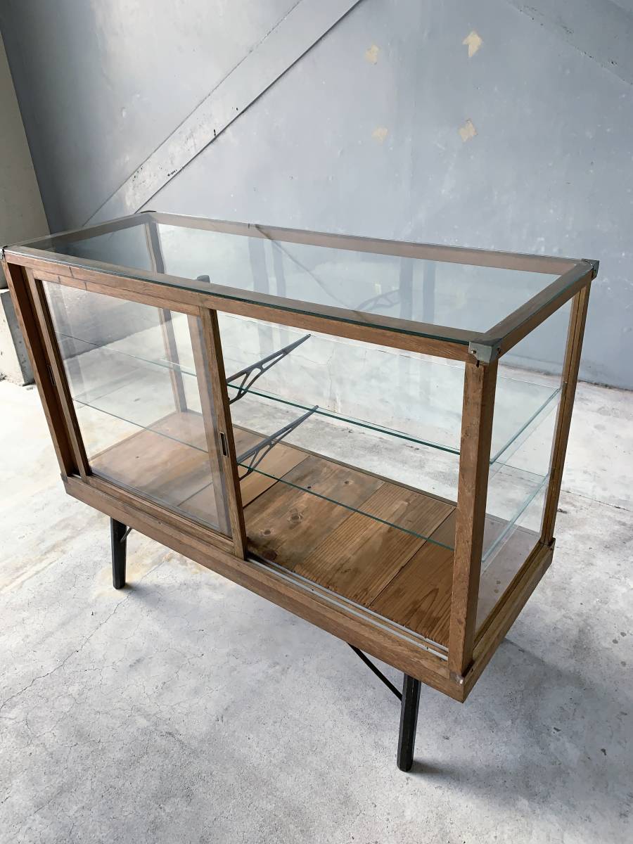  glass shelves showcase antique furniture Vintage furniture old tree old material display shelf display old tool with legs old furniture 
