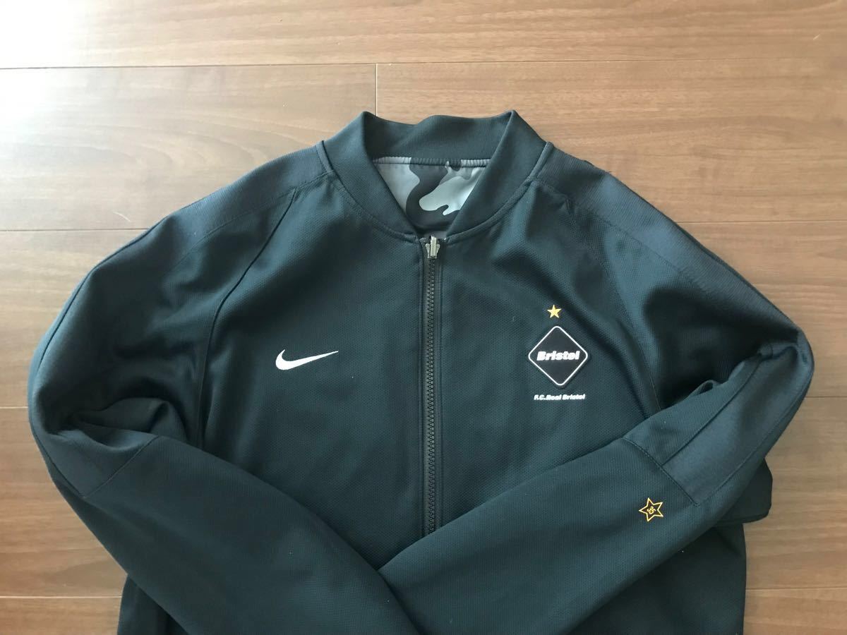 FCRB F C R B REVERSIBLE KNIT WARM UP JACKET Mサイズ 黒 2016SS NIKE