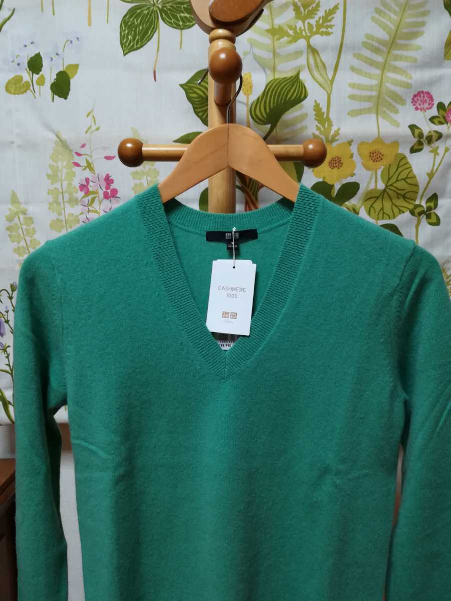 UNIQLO ユニクロ カシミヤVネックセーター(長袖)レディースS UNIQLO ユニクロ カシミヤVネックセーター(長袖)レディースS