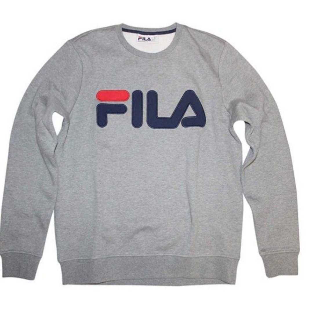 【XL】FILA フィラ/クルースウェット/REGOLA SWEAT/グレー_画像1