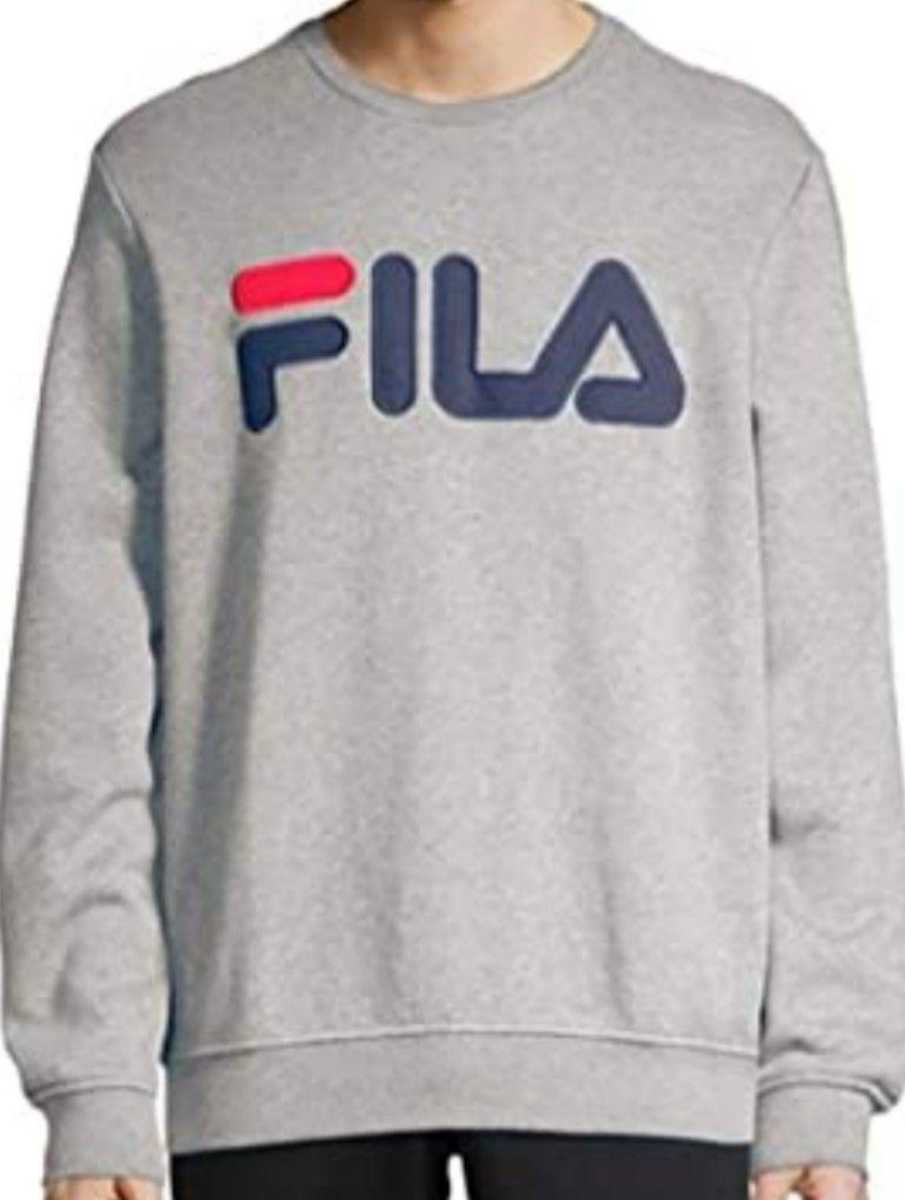 【XL】FILA フィラ/クルースウェット/REGOLA SWEAT/グレー_画像2
