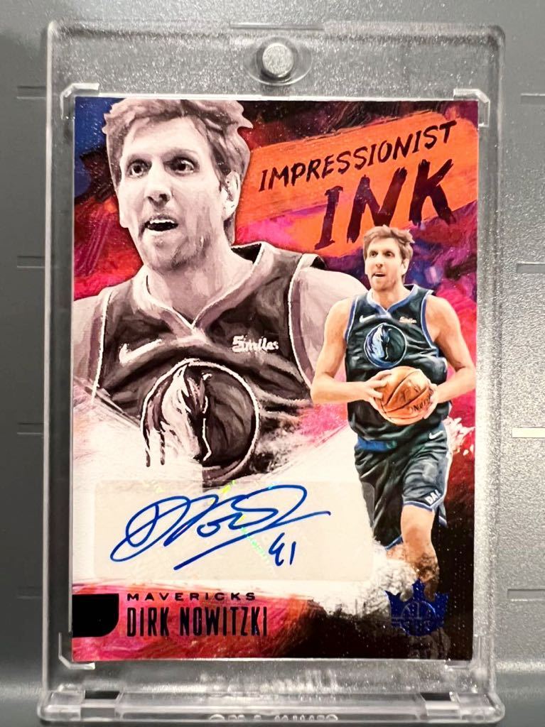 超絶レア/10枚限定 Auto 18-19 Panini Dirk Nowitzki ダーク・ノヴィツキー NBA All-star Mavs バスケ 優勝 MVP 現役ラスト直筆 サイン_画像1