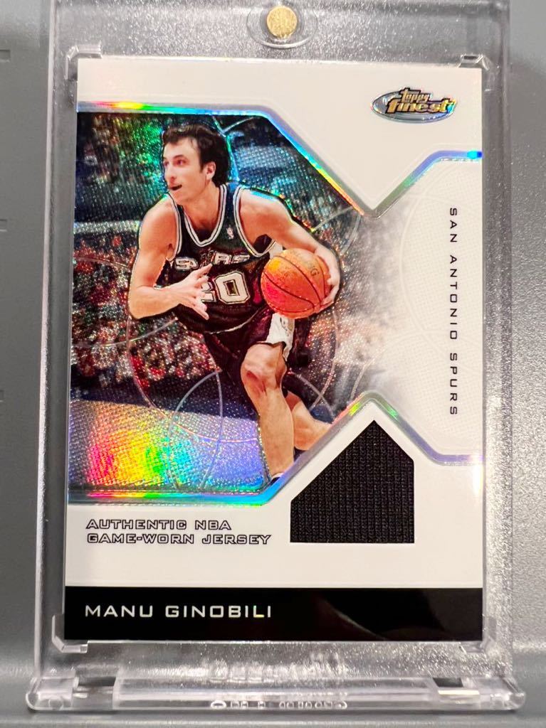 超絶レア179 Silver Refractor Jersey 05 Topps Manu Ginobili マヌ・ジノビリ NBA 実使用 ユニフォーム Panini Spurs スパーズ バスケ HOF_画像1