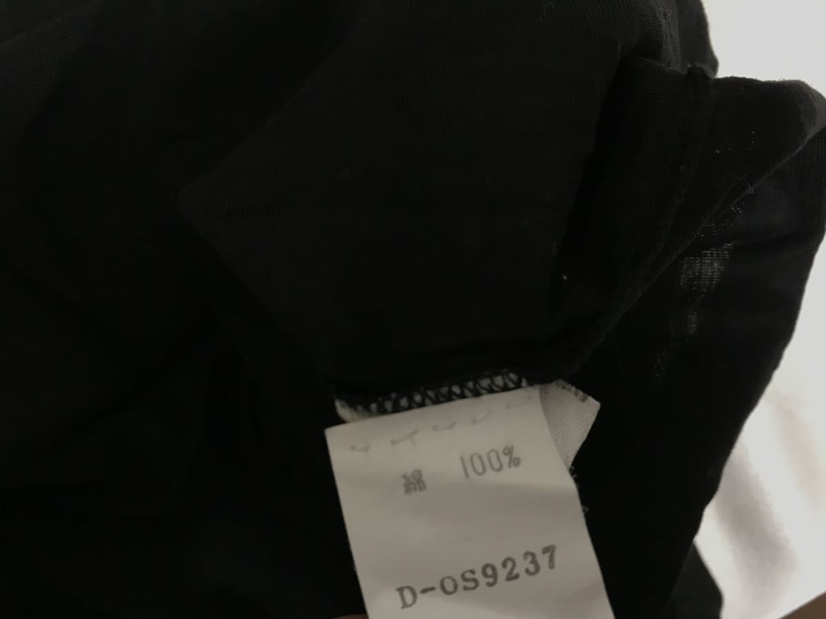 美品本物ランバンLANVINコットン光沢サテン半袖ポロシャツメンズビジネススーツ50黒ブラックイタリア製XL_画像5