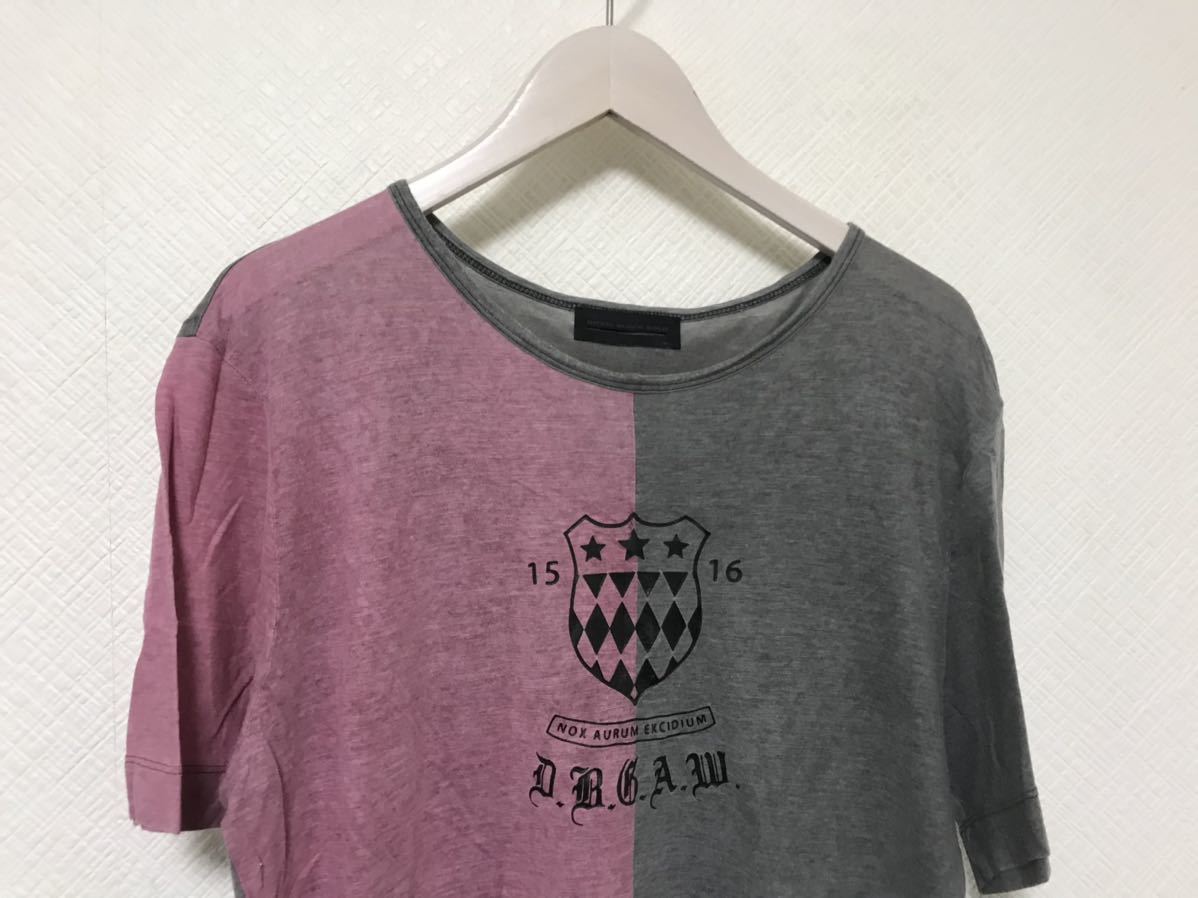 本物ディーゼルブラックゴールドDIESEL BLACK GOLDコットン半袖TシャツメンズサーフアメカジミリタリービジネススーツSピンク緑柄トルコ製_画像2