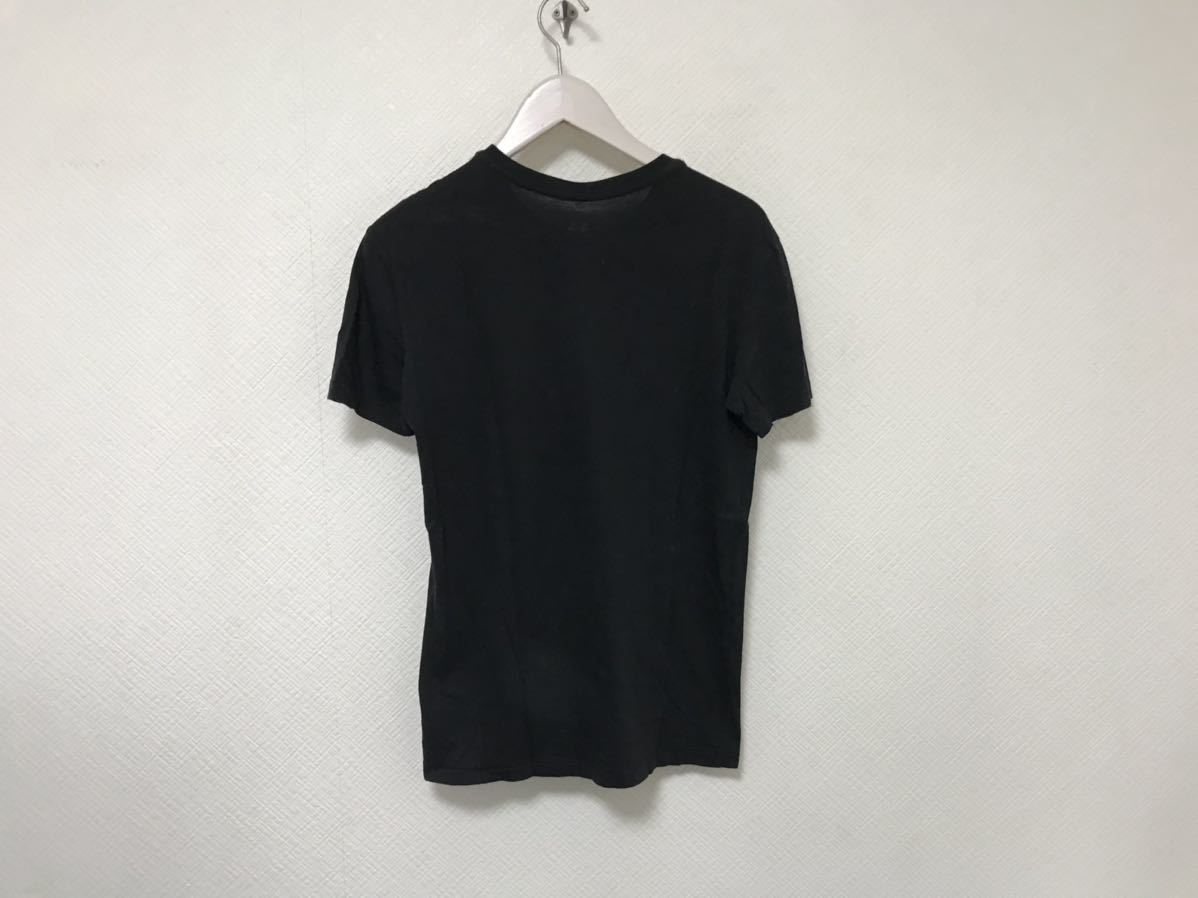 本物アルマーニエクスチェンジARMANI AXコットンロゴプリント半袖Tシャツメンズサーフアメカジミリタリービジネススーツ黒ブラックS_画像3