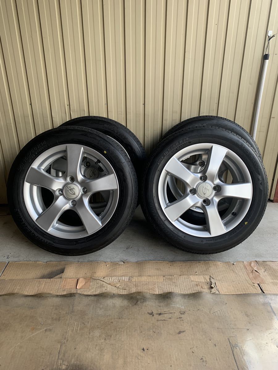 14インチ ホイール5.5j +40 タイヤ165/60 .4本セット 品 solucionescad