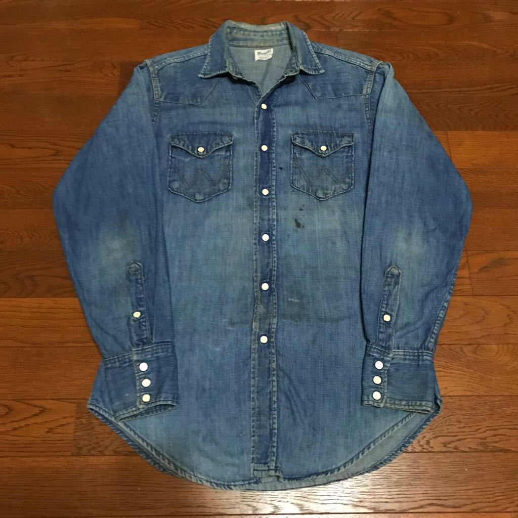 60s ヴィンテージ Made in USA Wrangler ラングラー デニム ウエスタン