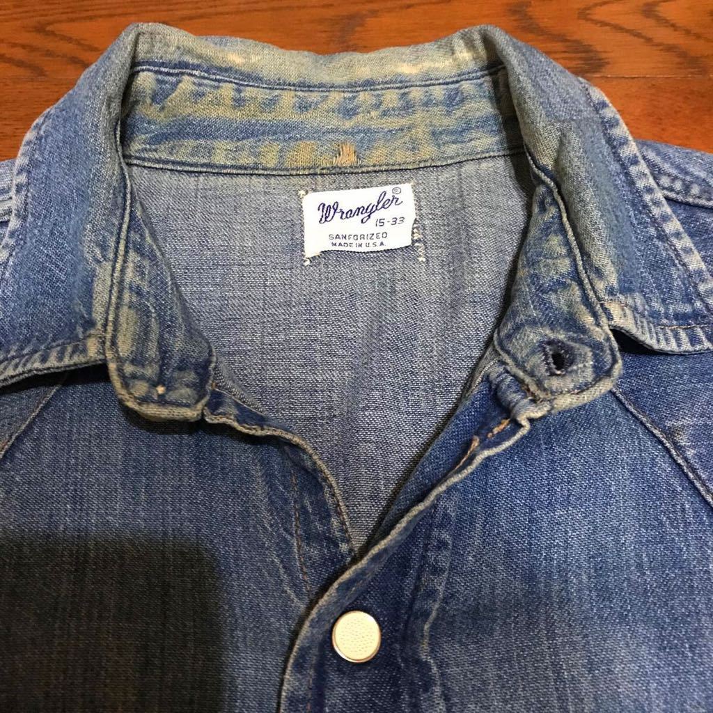 60s ヴィンテージ Made in USA Wrangler ラングラー デニム ウエスタン