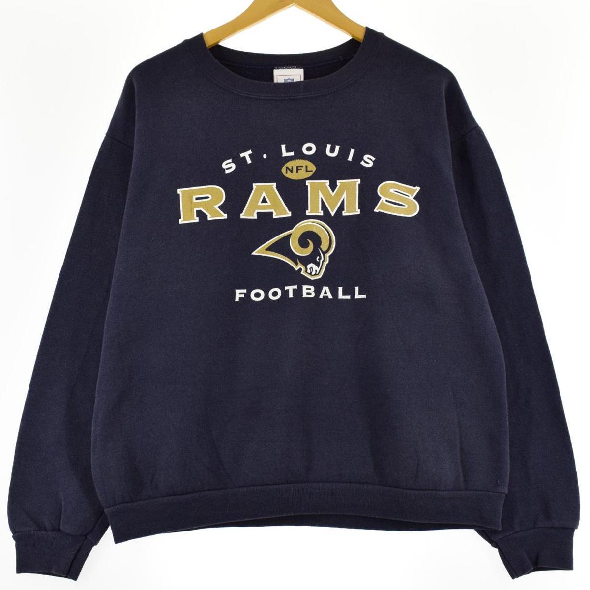 NFL フットボール RAMS トレーナー スウェット M メンズ Vネック www