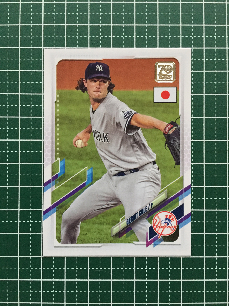 ★TOPPS MLB 2021 JAPAN EDITION #3 GERRIT COLE［NEW YORK YANKEES］ベースカード「BASE」★_画像1