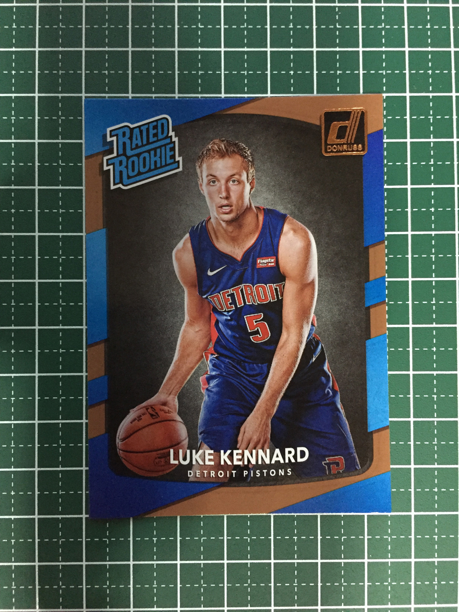 ★PANINI 2017-18 NBA DONRUSS #189 LUKE KENNARD［DETROIT PISTONS］ベースカード ルーキー RC 2018★_画像1