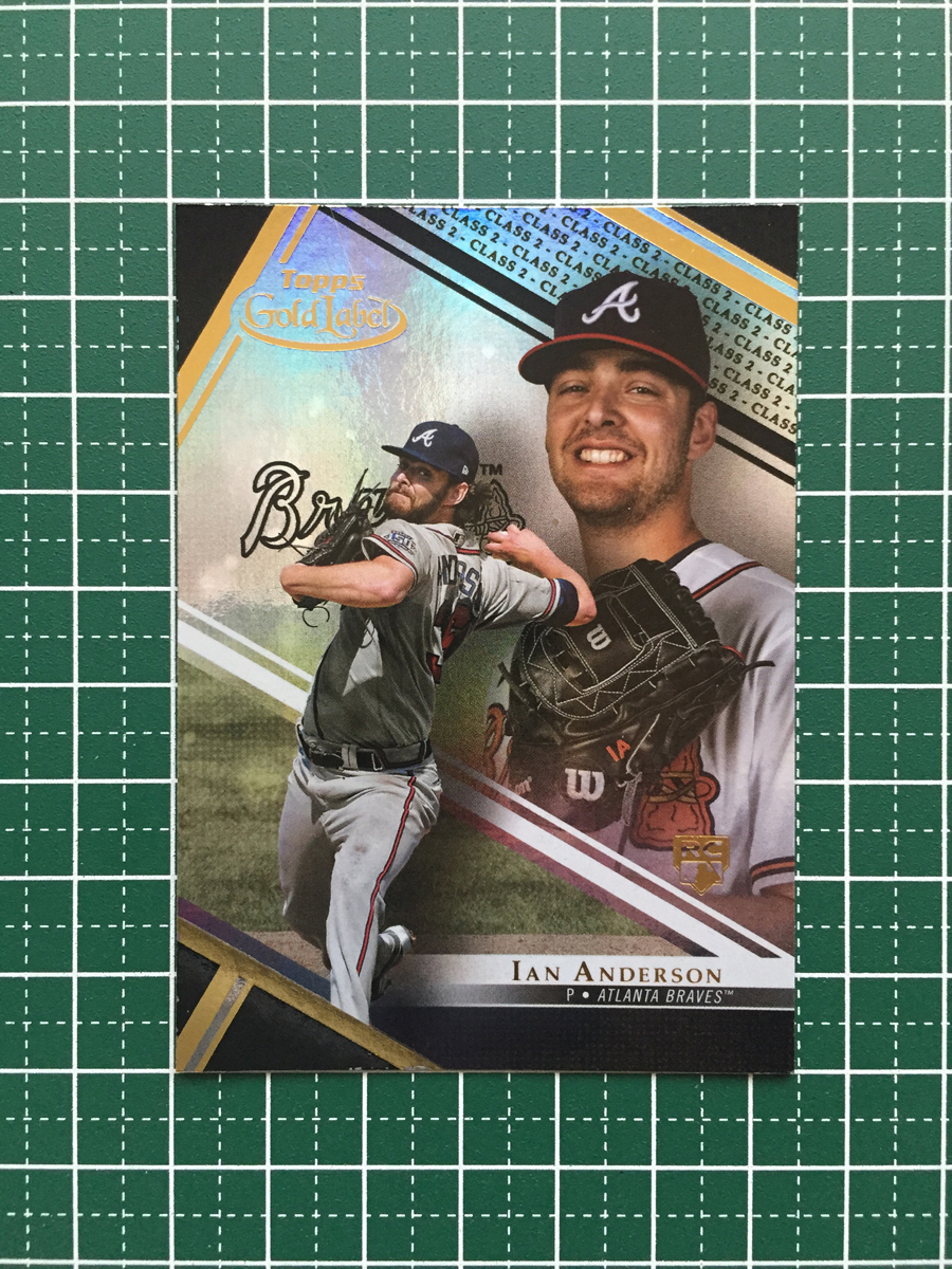 ★TOPPS MLB 2021 GOLD LABEL #65 IAN ANDERSON［ATLANTA BRAVES］ベースカード「CLASS 2」BLACK パラレル版 ルーキー RC★_画像1