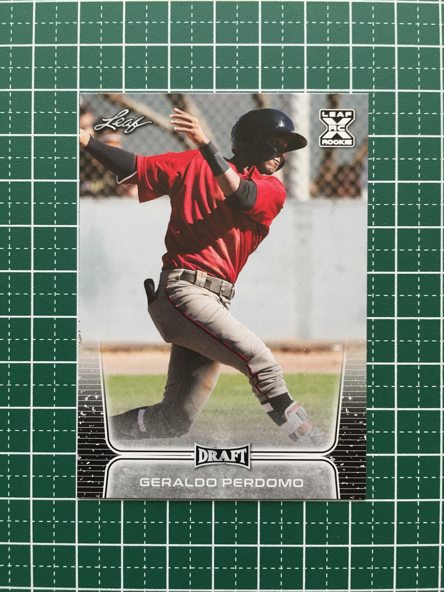 ★LEAF MLB 2020 DRAFT BASEBALL #22 GERALDO PERDOMO ベースカード ルーキー「XRC」20★_画像1