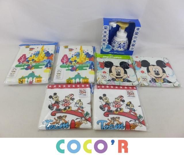 【同梱可】未開封 ディズニー ウォッシュタオル フェイスタオル ハンドソープ グッズセット