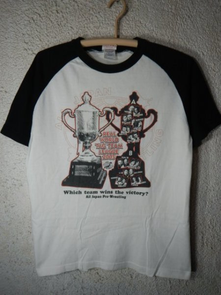 ｎ7998　レア　世界最強タッグ決定リーグ戦　全日本　プロレス　2005　REAL WORLD TAG TEAM LEAGUE　tシャツ　vintage　ビンテージ　人気_画像1