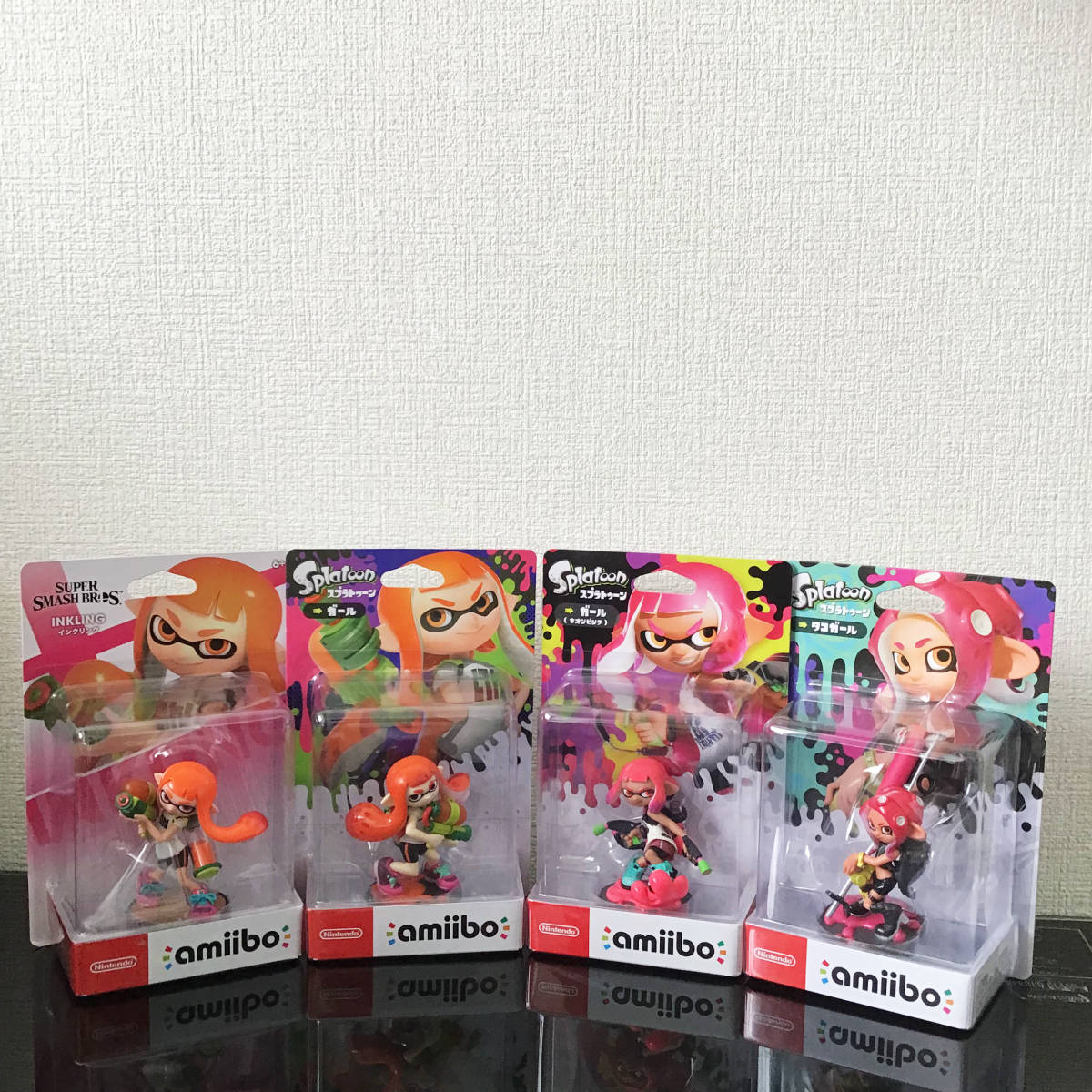 amiibo アミーボ スプラトゥーン イカ ネオンピンク インクリング ...