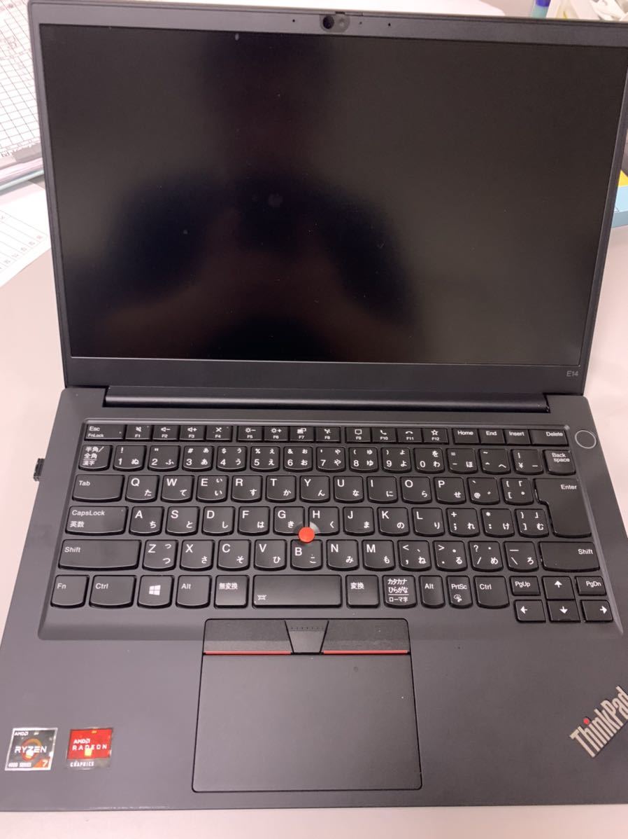 ThinkPad E14 Gen2（AMD）メモリー 16GB、SSD 512GB、純正別売りソフト