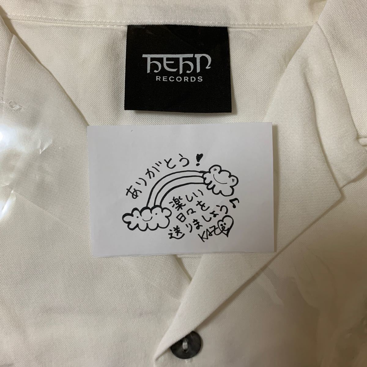 藤井風 「ヘンレコユニフォーム 白 」Lサイズ (新品・未開封)ー納品 【代引可】 藤井風レコードバッグ白未開封 メッセージと歯ブラシ付き! ミュージシャン
