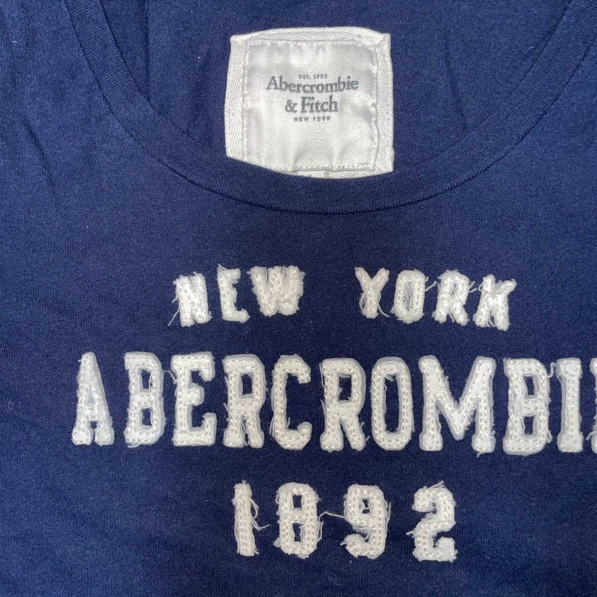Abercrombie&Fitch アバクロンビー&フィッチ 長袖Tシャツ ロンT  L  ネイビー