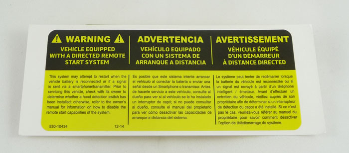 VIPER wiper CLIFFORD Clifford attached new design WARNING sticker [ postage included ]