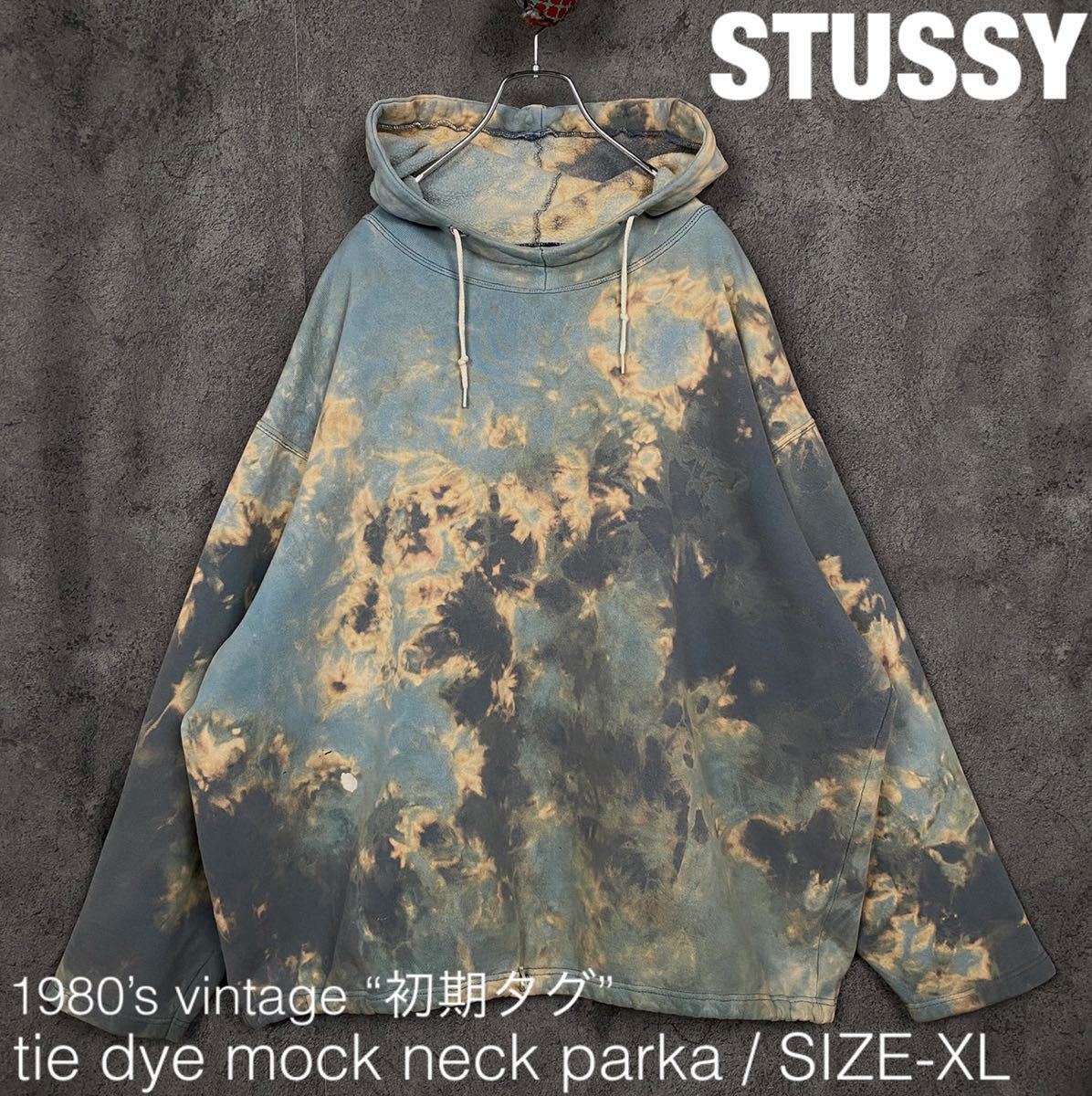  музей класс STUSSY 80s первый период бирка USA производства XL Thai большой mok шея Parker Stussy Vintage 90s 00s y2k vintage