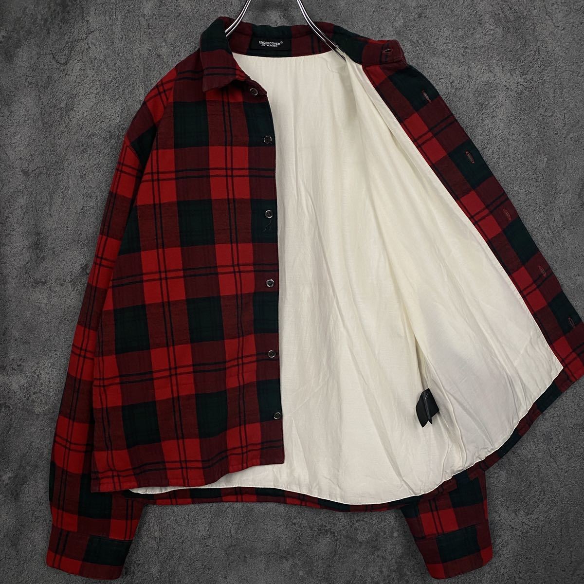 UNDERCOVER 18AW 中綿 チェック ネルシャツ アンダーカバー アーカイブ