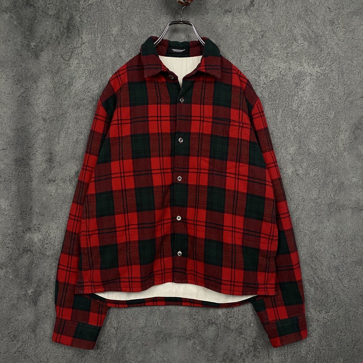 UNDERCOVER 18AW 中綿 チェック ネルシャツ アンダーカバー アーカイブ