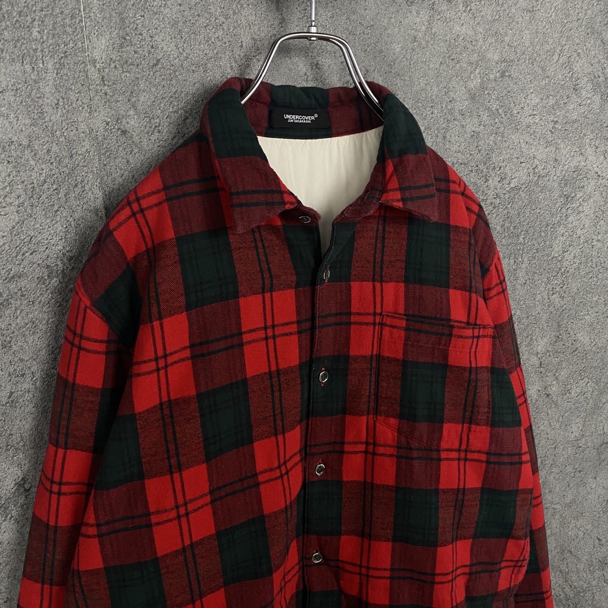 UNDERCOVER 18AW 中綿 チェック ネルシャツ アンダーカバー アーカイブ