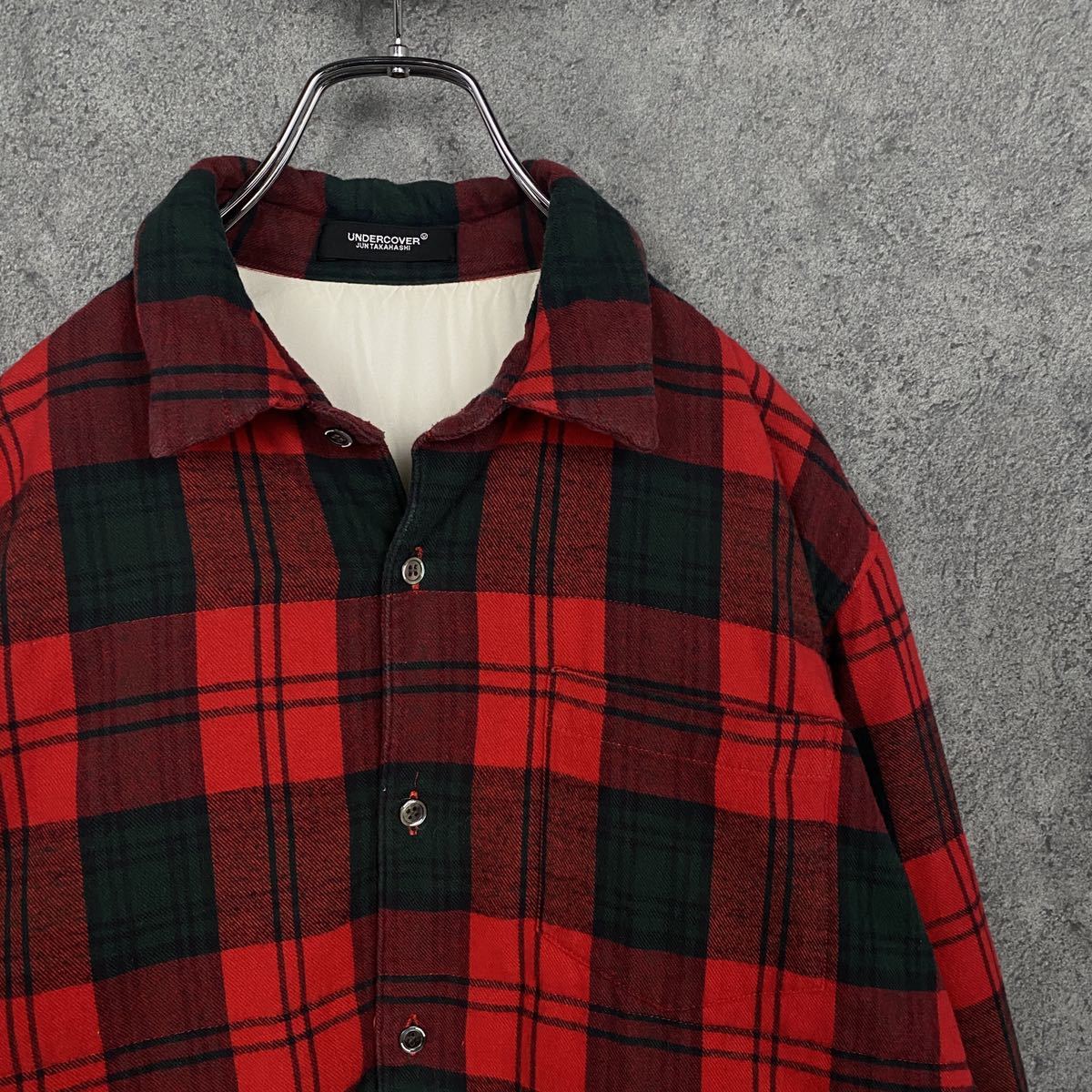 UNDERCOVER 18AW 中綿 チェック ネルシャツ アンダーカバー アーカイブ