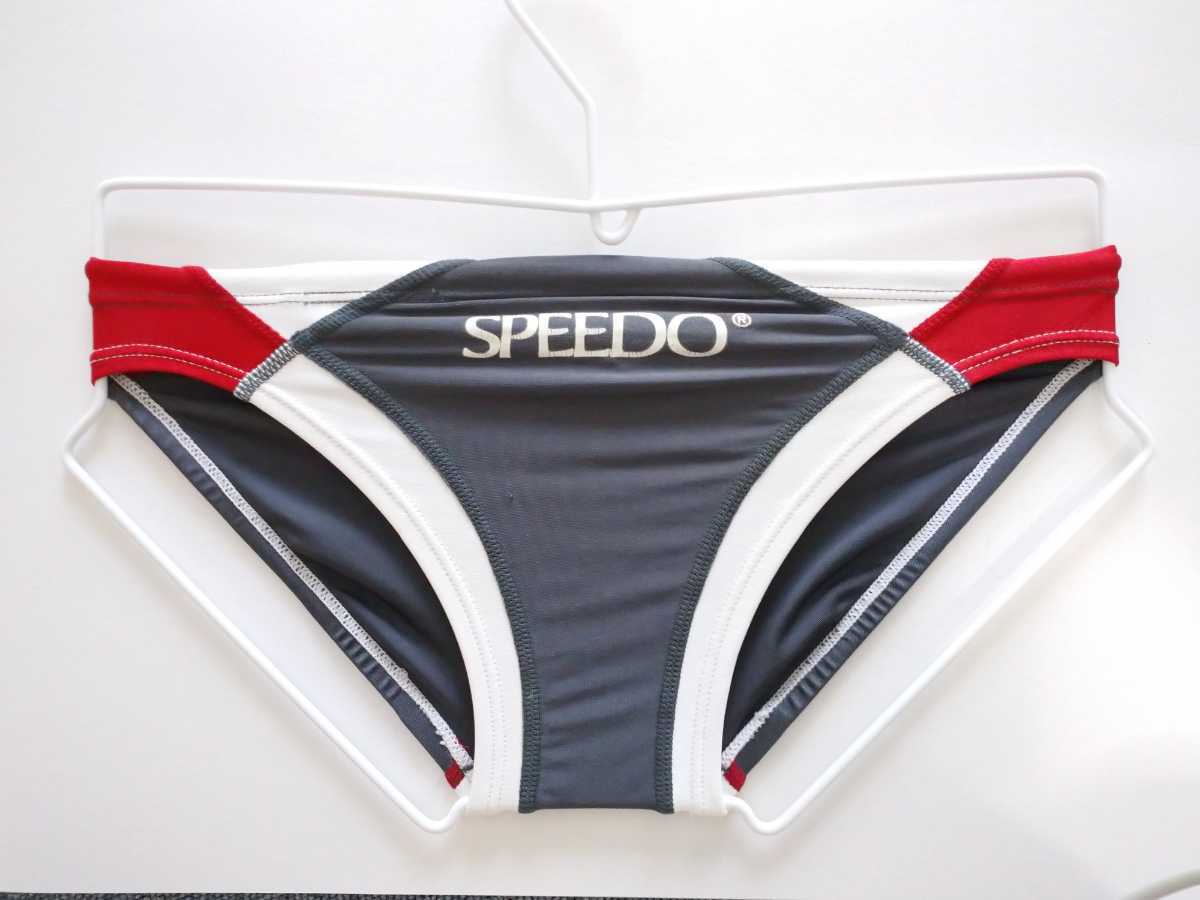 レア品】SPEEDO スピード 競泳水着 競パン ブラック✖️シルバー Sサイズ-