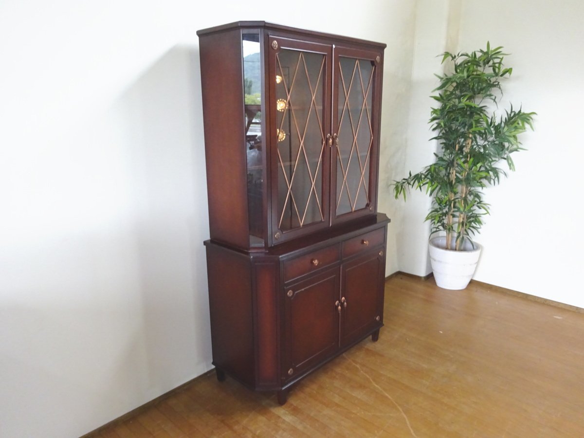 爆売り! 神戸元町欧風家具 メープル不二屋 マホガニー材 サイドボード