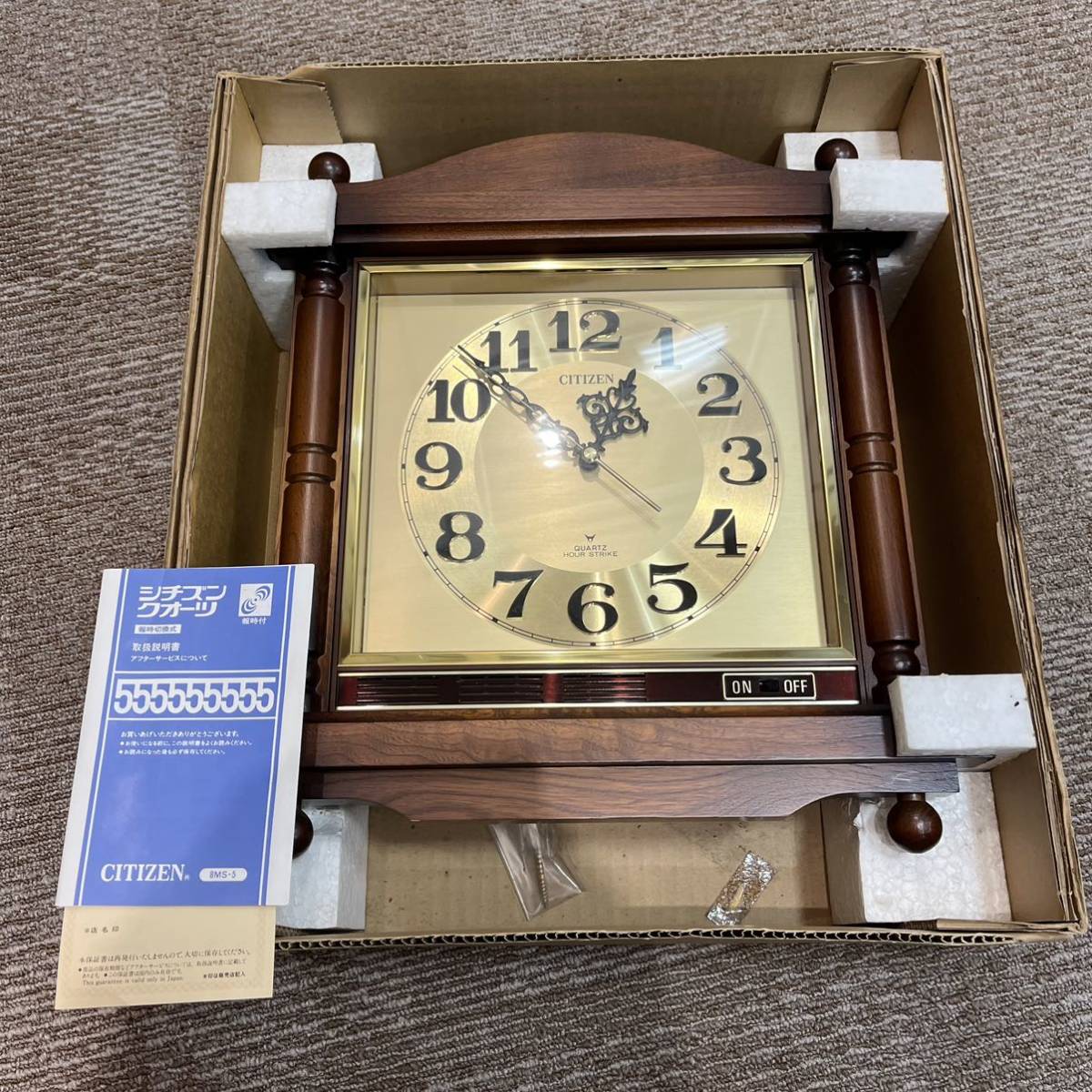 昭和　レトロ　置時計　リズム