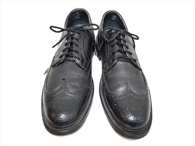 特別オファー ビンテージ STUART McGUIRE スチュアート マグワイア 黒 ウイングチップ ドレスシューズ 靴 10 1/2(28.5cm) ワイズA BILTRITEソール 28.0cm以上