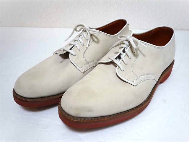 ビンテージ COLE HAAN コールハーン USA製 ドレスシューズ 靴 9 1/2 B/D(27.5cm) クリームっぽい白 男性用 オシャレ ゴルフに レジャーに_画像1